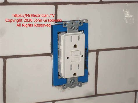 electrical box extender corrugated metal backsplash|electrical backsplash outlet.